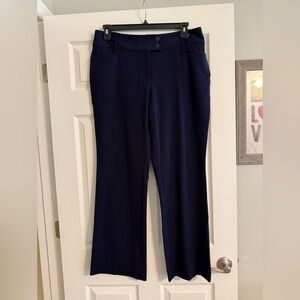 Rafaella Navy Blue Dress Pants Curvy 14